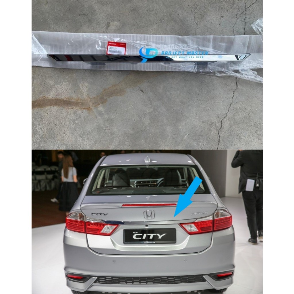 ORIGINAL HONDA CITY GM6 2014 - 2019 GM6 T9A REAR BONNET CHROME MOULDING ...