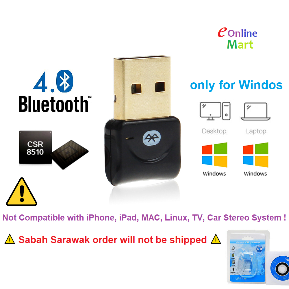 USB Bluetooth 4.0 Adapter CSR8510 USB Bluetooth Dongle USB Bluetooth ...