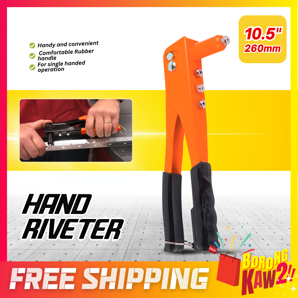4 in 1 2.4mm 3.2mm 4.0mm 4.8mm Hand Riveter Set Rivet Gun with Rivets ...
