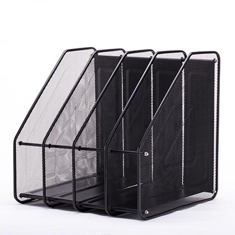 Minideco 4 Compartment Vertical Sorter File Rack File Desk Book ...