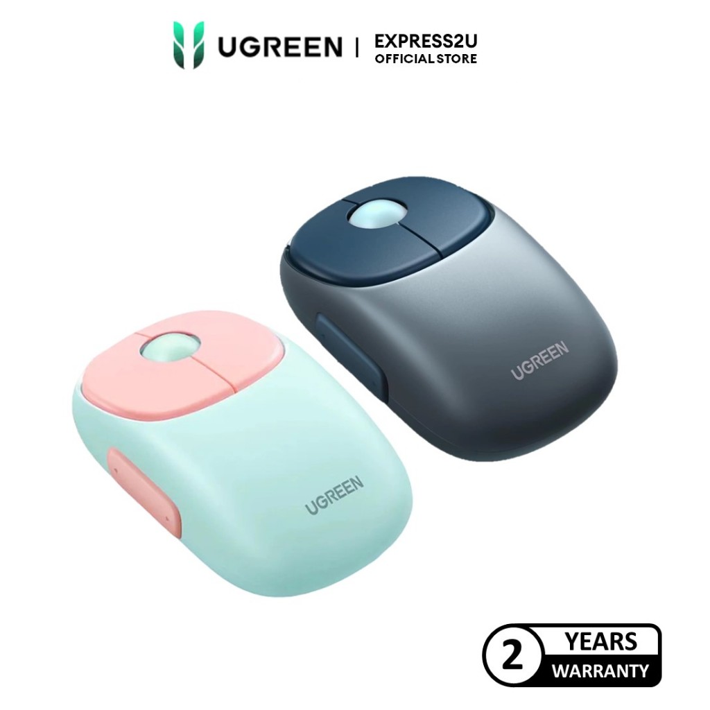 UGREEN FUN+ WIRELESS MOUSE (BLUE/PINK) | Shopee Malaysia