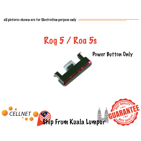 [Cellnet] Rog 5 Rog 5s Power Button Only On Off Button Only Red Color ...