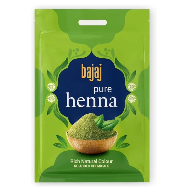 BAJAJ PURE HEENA POWDER 120G NATURAL COLOUR NO ADDED CHEMICALS THE BEST ...