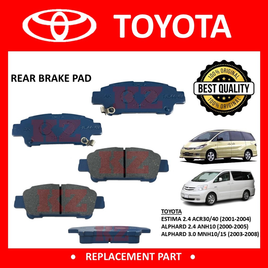 TOYOTA ALPHARD ANH10 ANH15 MNH10 ESTIMA ACR30 ACR40 MCR30 IPSUM ACM21 ...