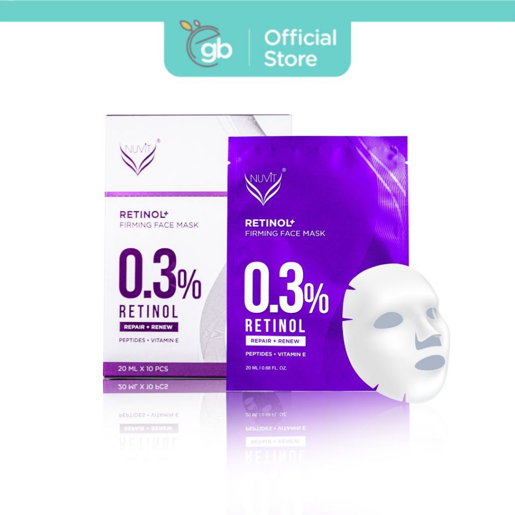 NUViT Retinol + Firming Face Mask (10's) | Shopee Malaysia