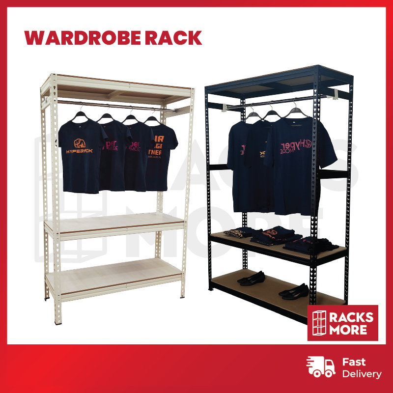 RACKSMORE Boltless Rack Clothing Storage Laundry Hanger Cloth Organizer ...