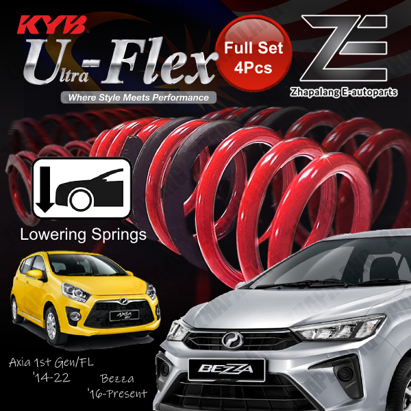 KYB U Flex Sport Spring Perodua Axia 1st Gen 14-22 Bezza 16-ON (Full ...