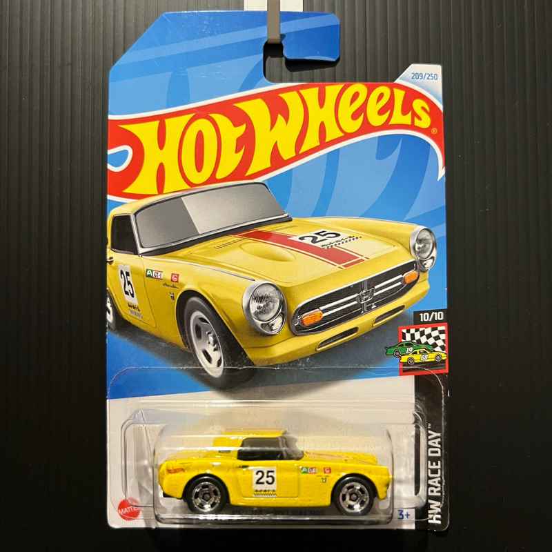 Hot Wheels Honda S800 Racing – Serie HW Race Day 10/10 – Escala 1:64 – Tarjeta Corta Amarilla – Edición Mattel 2024 – Para Coleccionistas