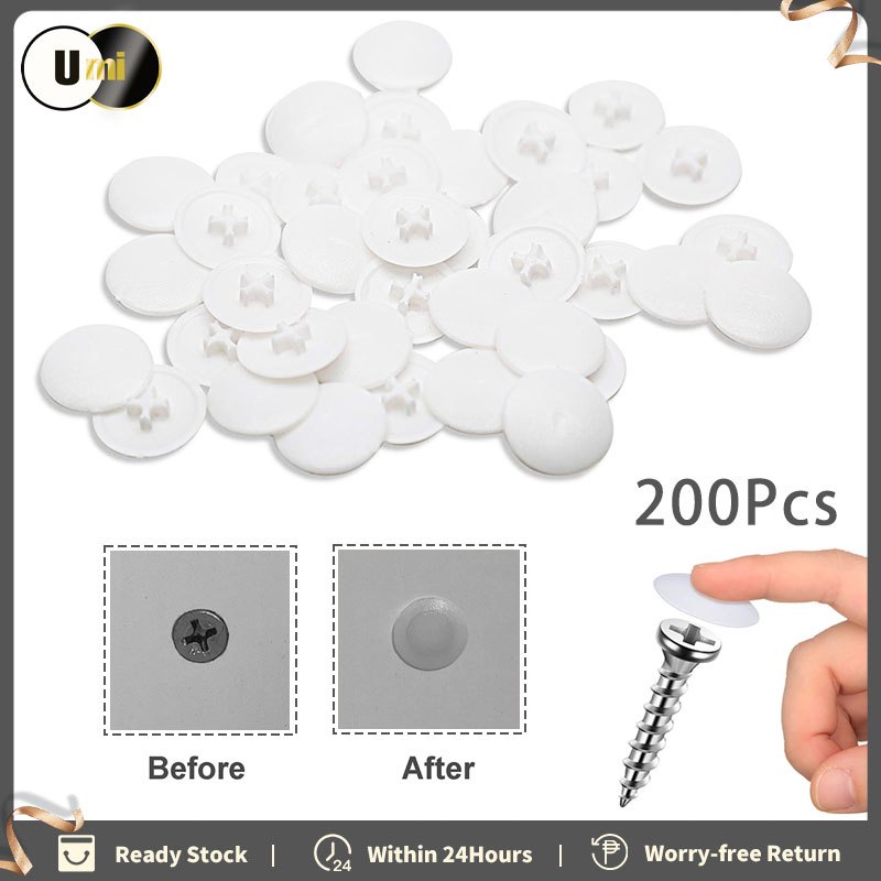 200 pcs Screw Caps Nut Bolt Protective Suitable for Cabinet Bookcase ...