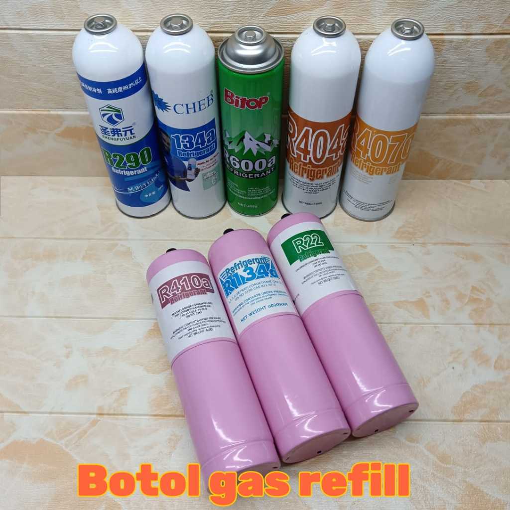 botol gas Penyejuk refrigerant aircond kereta,home,peti sejuk,freezer ...