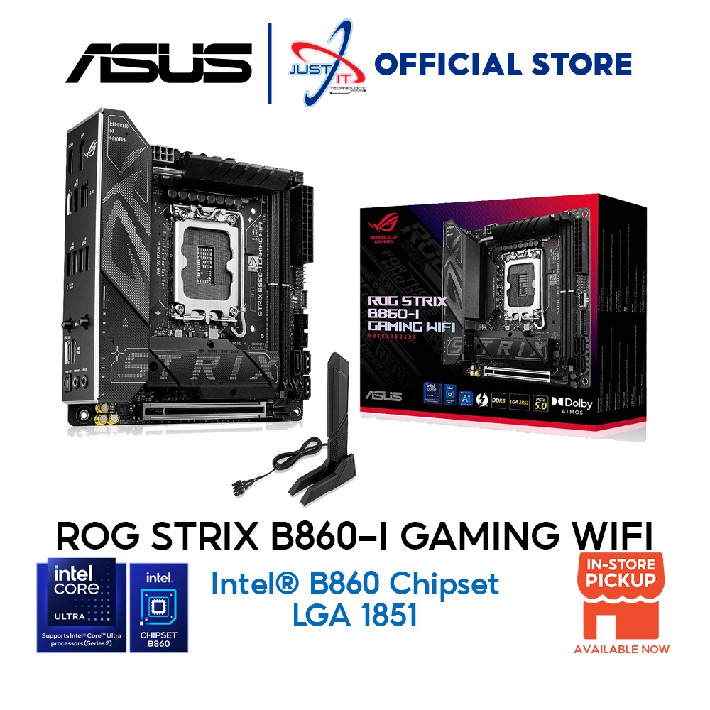 ASUS ROG STRIX B860-I WIFI DDR5 / D5 LGA1851 GAMING MOTHERBOARD COMBO ...