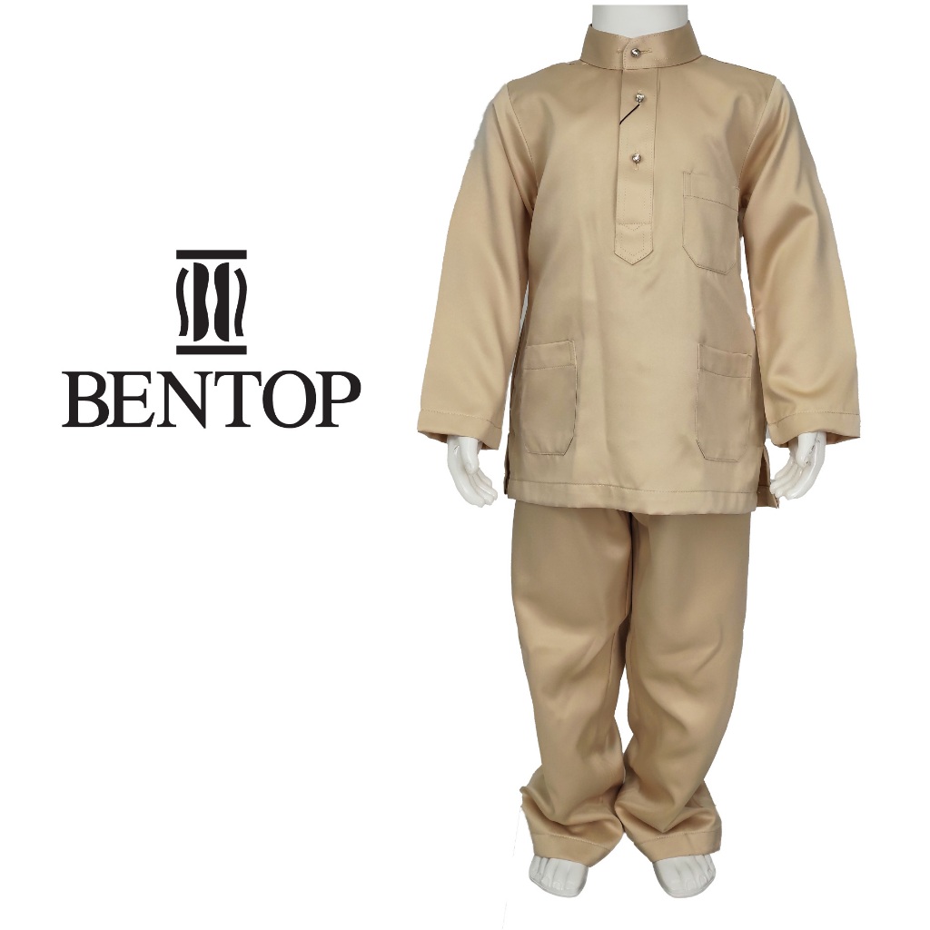 Bentop Baju Melayu Kanak-Kanak Satin Matte BMC022 | Shopee Malaysia