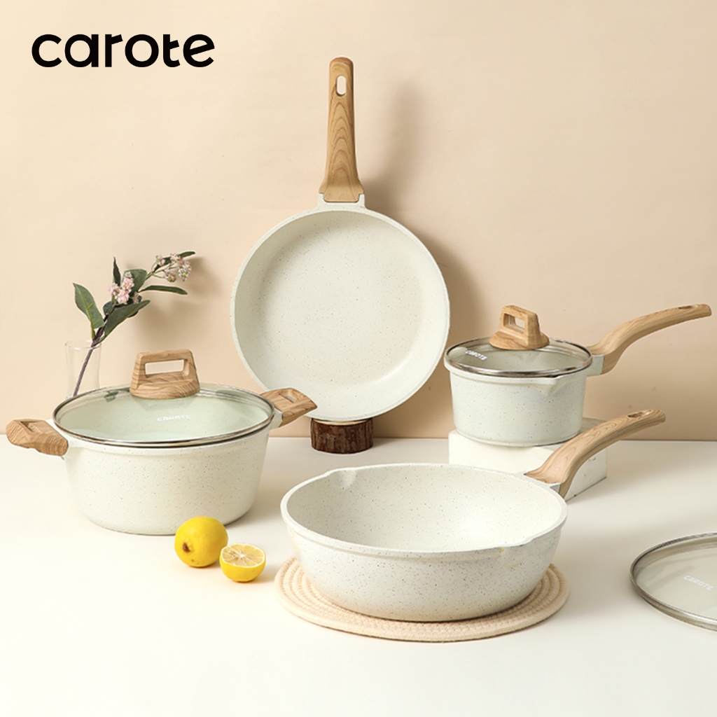 Carote IceCream Granite periuk batu Nonstick Cookware Set (7 Pcs) PFOA ...