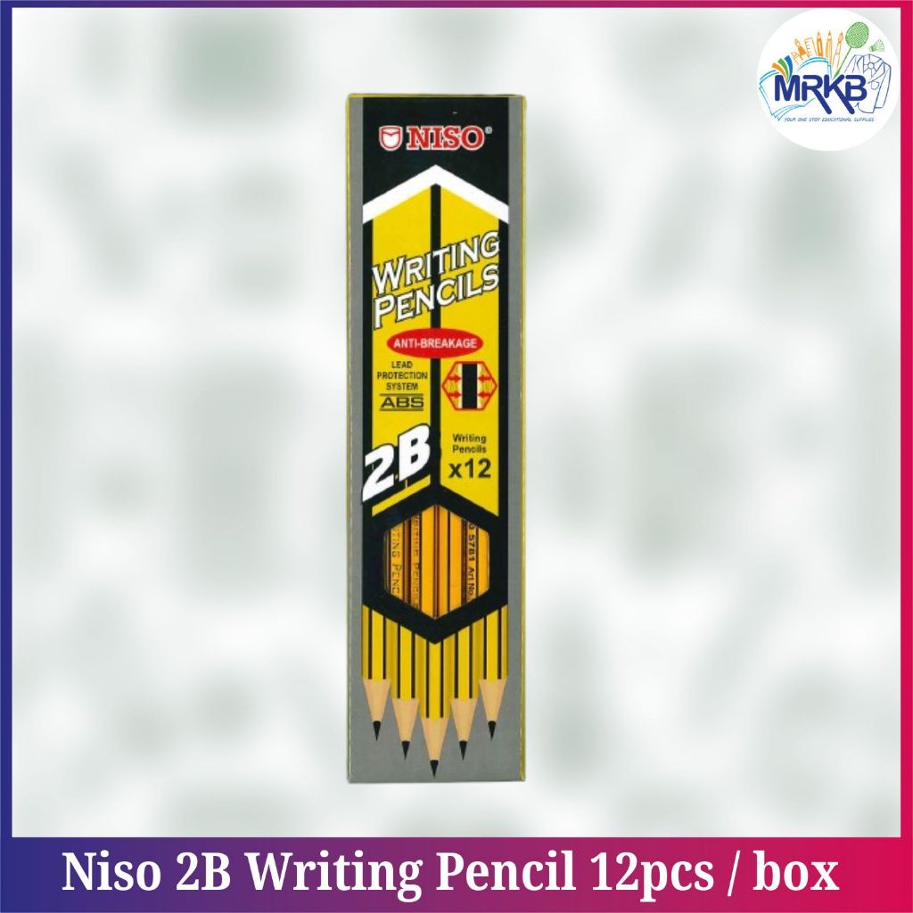 Niso 2B Writing Pencil 12pcs / box (2B166) | Shopee Malaysia