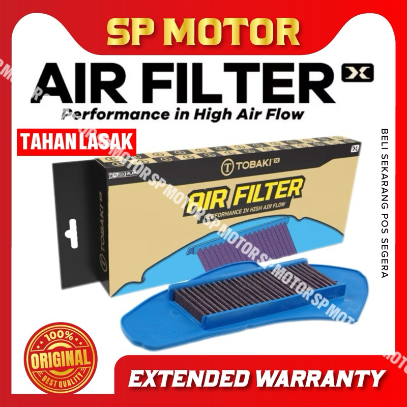 TOBAKI AIR FILTER RACING RS150R Y15ZR LC135 NVX155 NMAX V1 V2 EGO ...