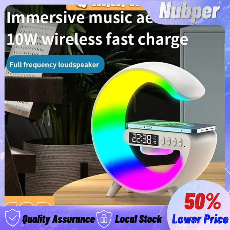 Mini Wireless Speaker with LED Atmosphere Light 4 in1 RGB Bluetooth ...