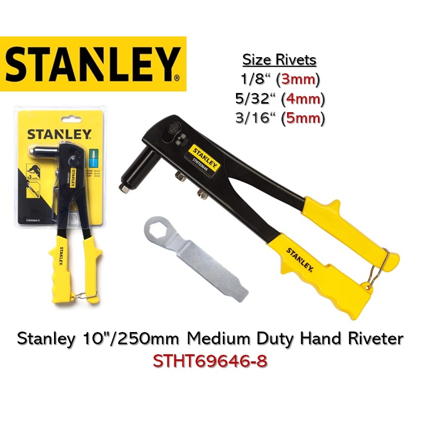 STANLEY 69-646 Hand Riveter C/W 3 Nozzle STHT69646-8 | Shopee Malaysia