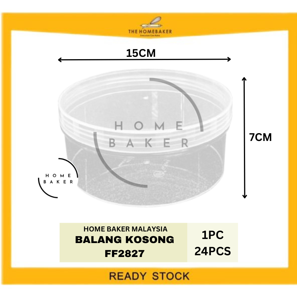 Bekas Kuih Raya Transparent Bulat / Cookies Container Transparent Round ...