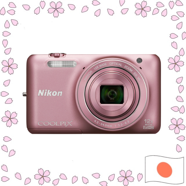 NIKON COOLPIX S6600 Silky Pink USED CAMERA【Directly shipped from