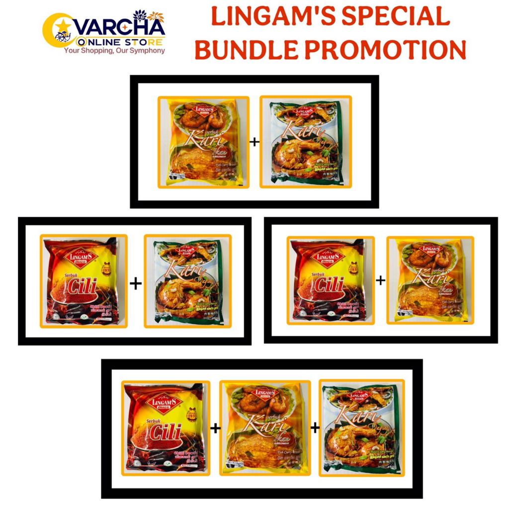 #BUNDLEPROMOTION #LINGAM'S CHILLI POWDER 230G + CHICKEN&FISH CURRY ...