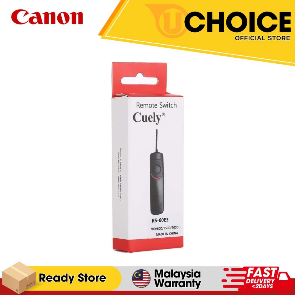 Remote Switch Shutter Cable Release for Canon RS-60E3 | Shopee Malaysia