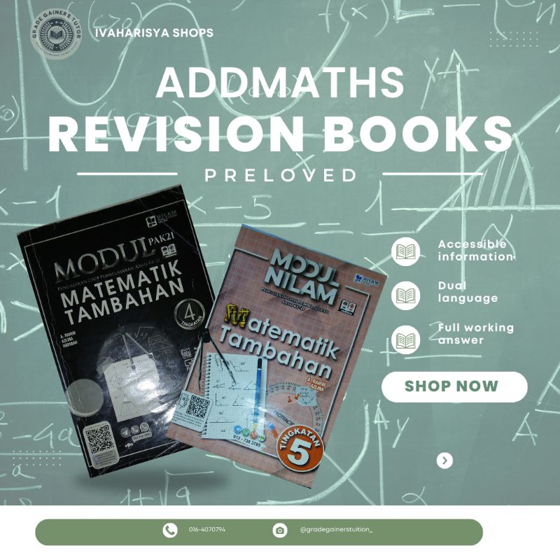 Modul Nilam Buku Latihan Matematik Tambahan Tingkatan 4 dan Tingkatan 5 ...