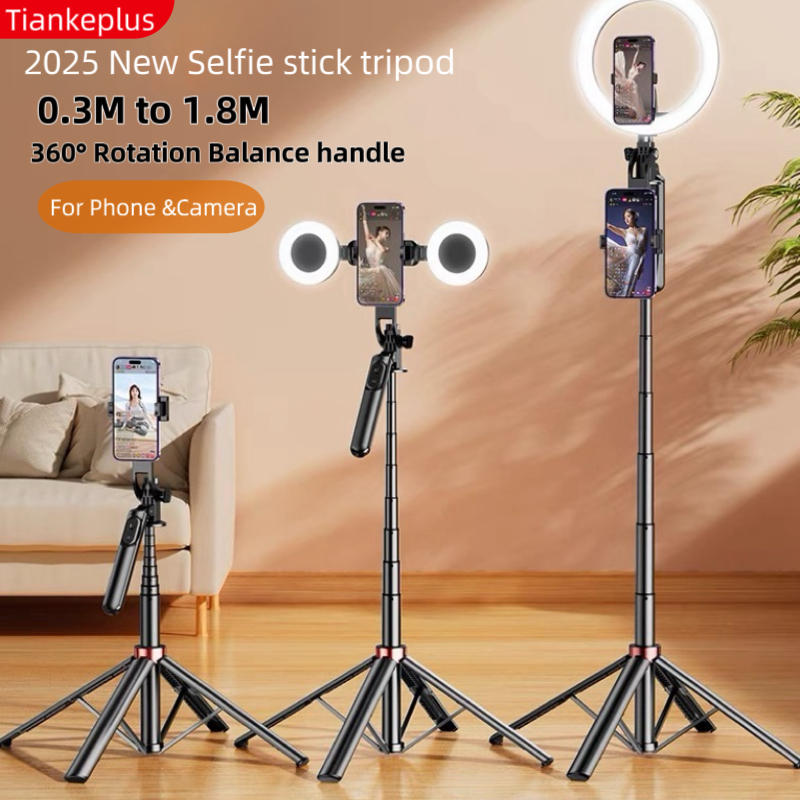 Tiankeplus Tripod For Phone Stand Selfie Stick Rechargeable ...