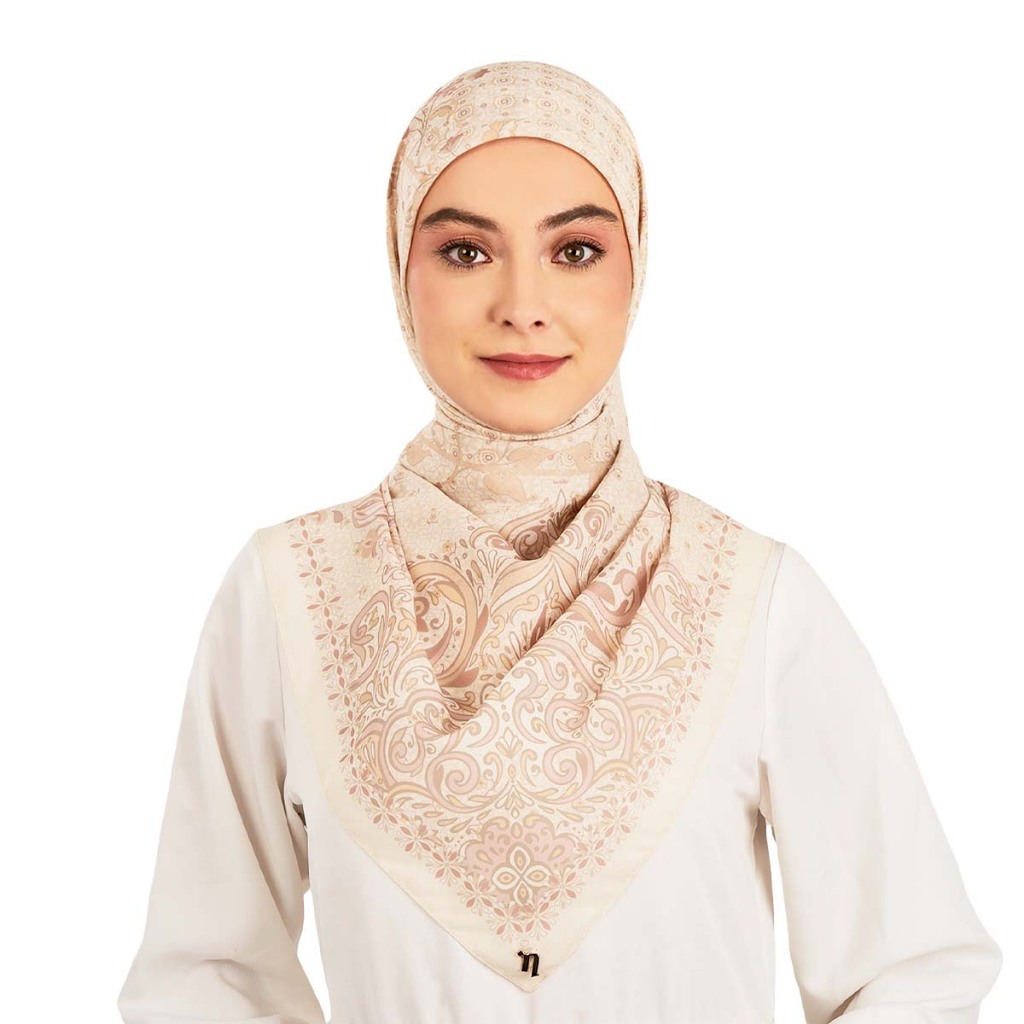 naelofar Lakaran Cotton Voile Square | Shopee Malaysia