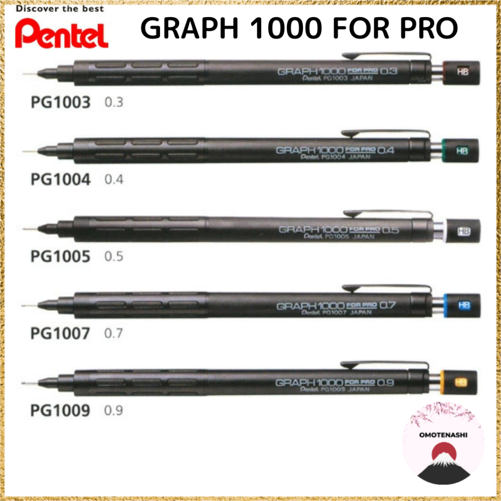 Pentel Mechanical Pencil Graph 1000 Four Pro 0.3~0.9mm | Shopee Malaysia