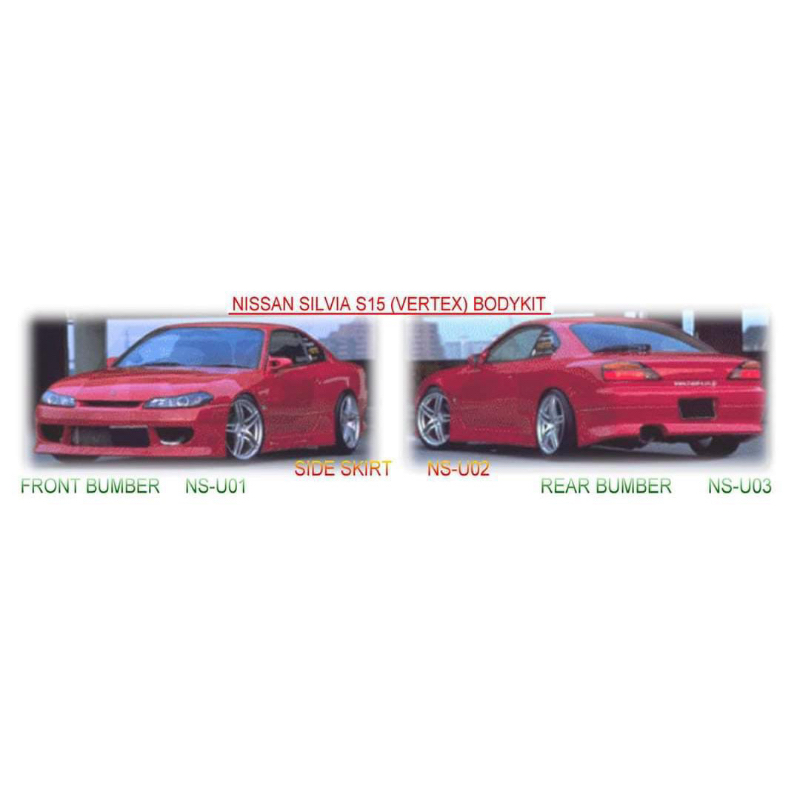 Nissan Silvia S15 Vertex RIDGE bodykit body kit front side rear bumper ...