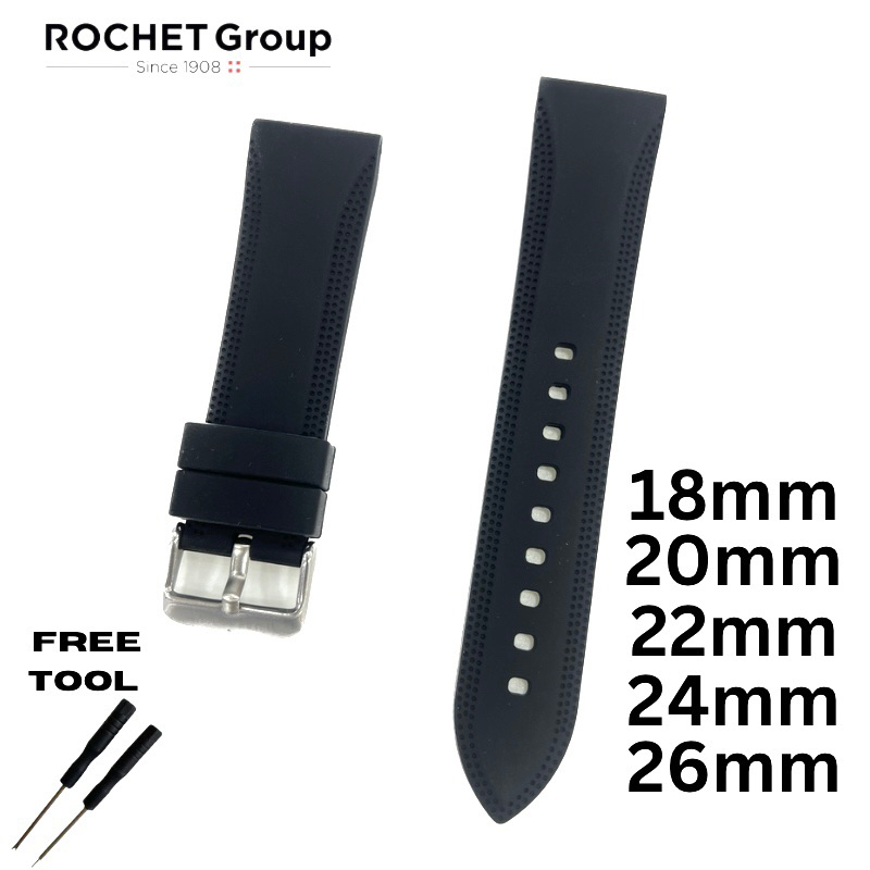 Bracelet Montre Zuccolo Rochet Original Vintage - 12 Mm, Doré Et Blanc, Compatible Breitling, Tag Heuer