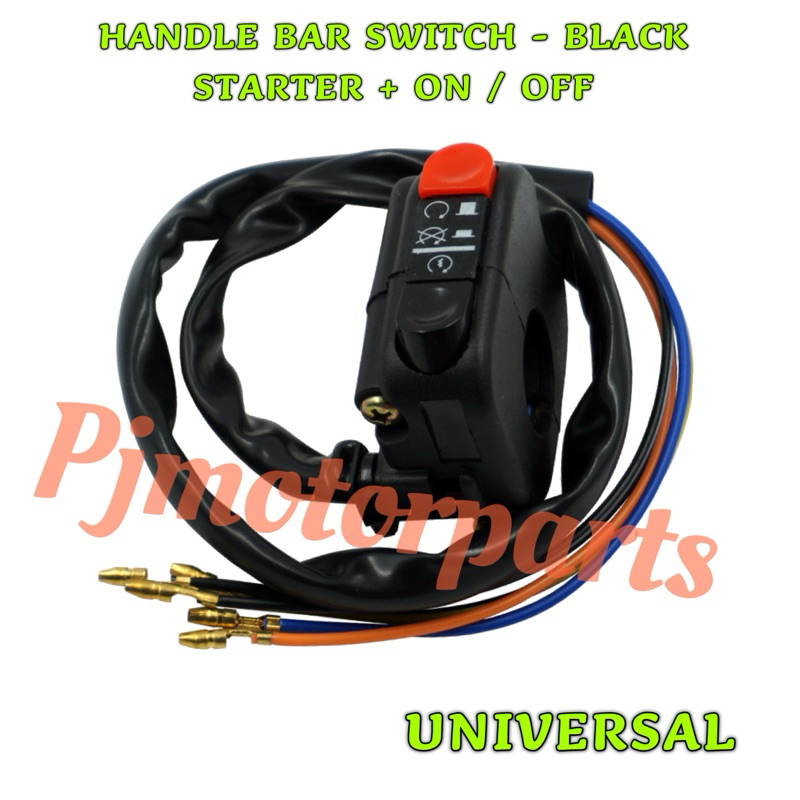 ( UNIVERSAL ) HANDLE BAR SWITCH / SUIS STARTER + ON OFF LAMPU LAMP ...