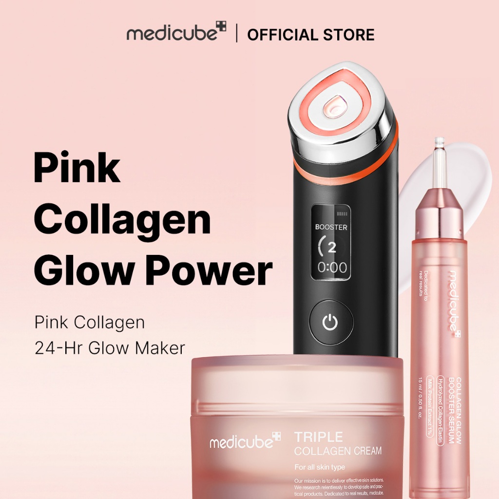 [medicube official] AGE-R Pink Collagen Glow Power (Booster-Pro + Glow ...