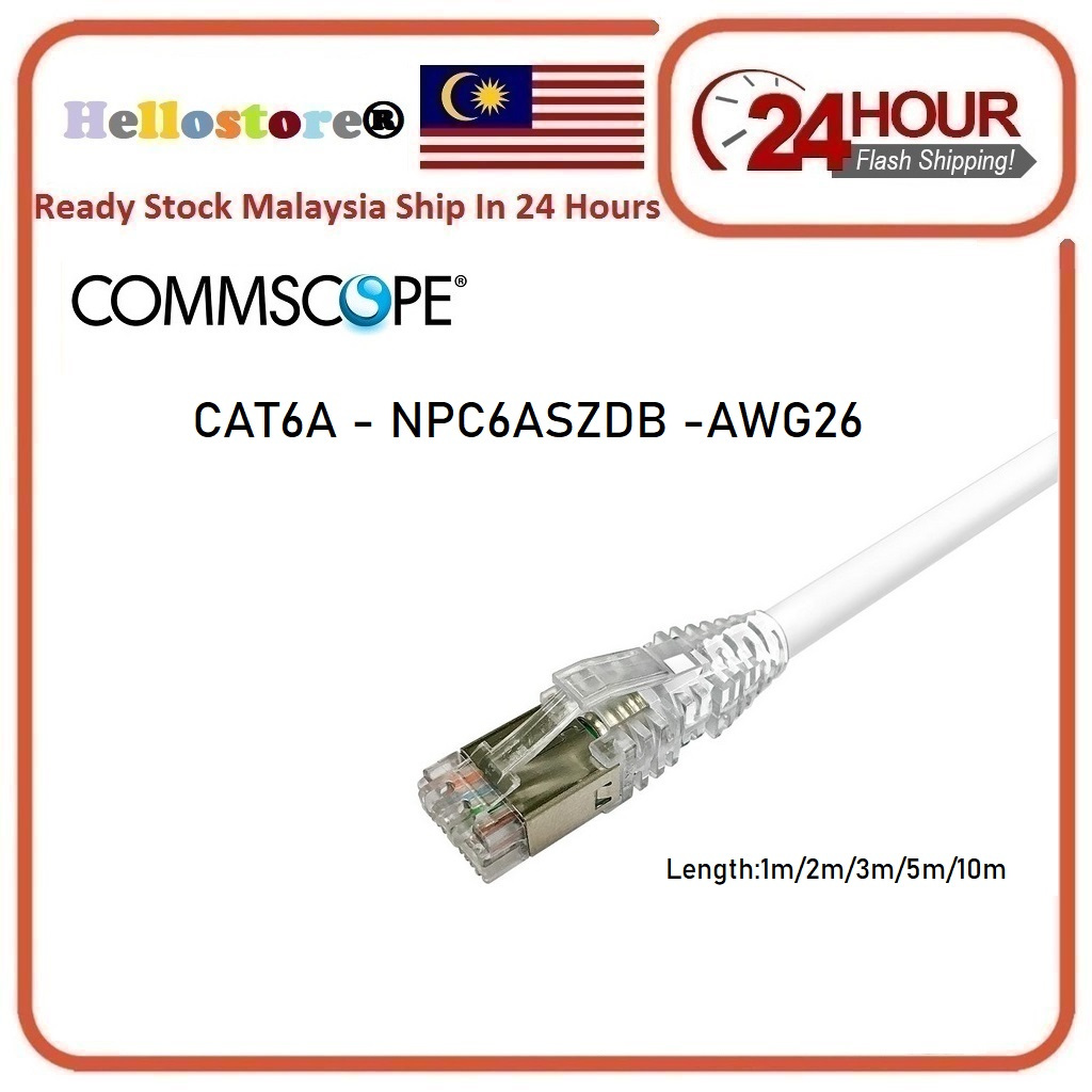COMMSCOPE/AMP NPC, Cat 6A,RJ45 Patch Cord category 6A, S/FTPShielded ...