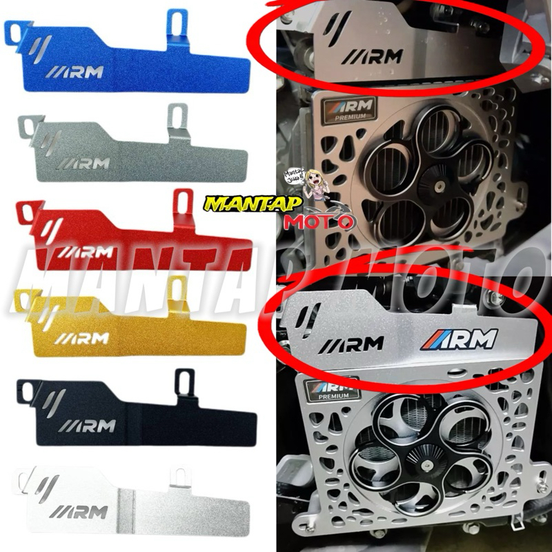 ORI ARUMI YAMAHA NVX155 NMAX 155 V1 V2 V3 NECK RADIATOR COVER BLACK ...