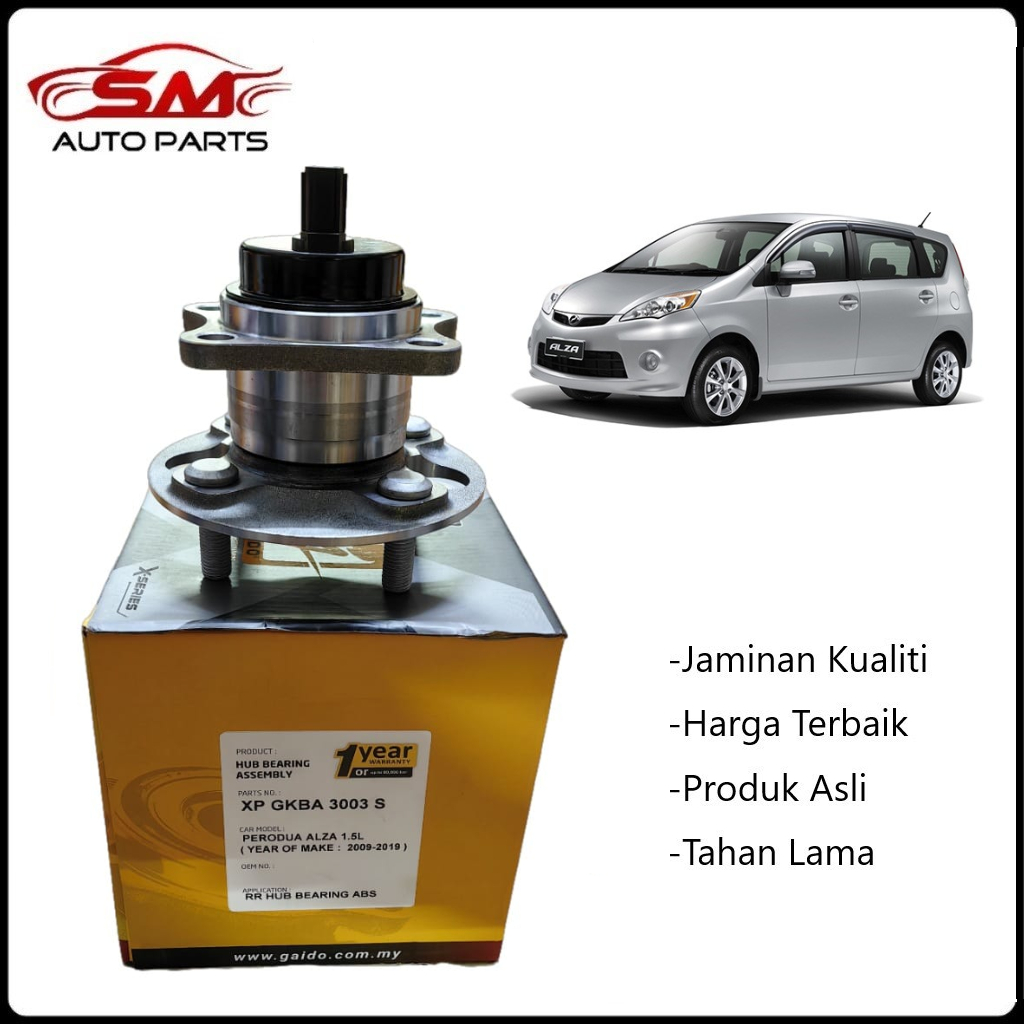 Gaido X-Series Rear Wheel Bearing Hub - Perodua Alza ( 1Year Warranty ...