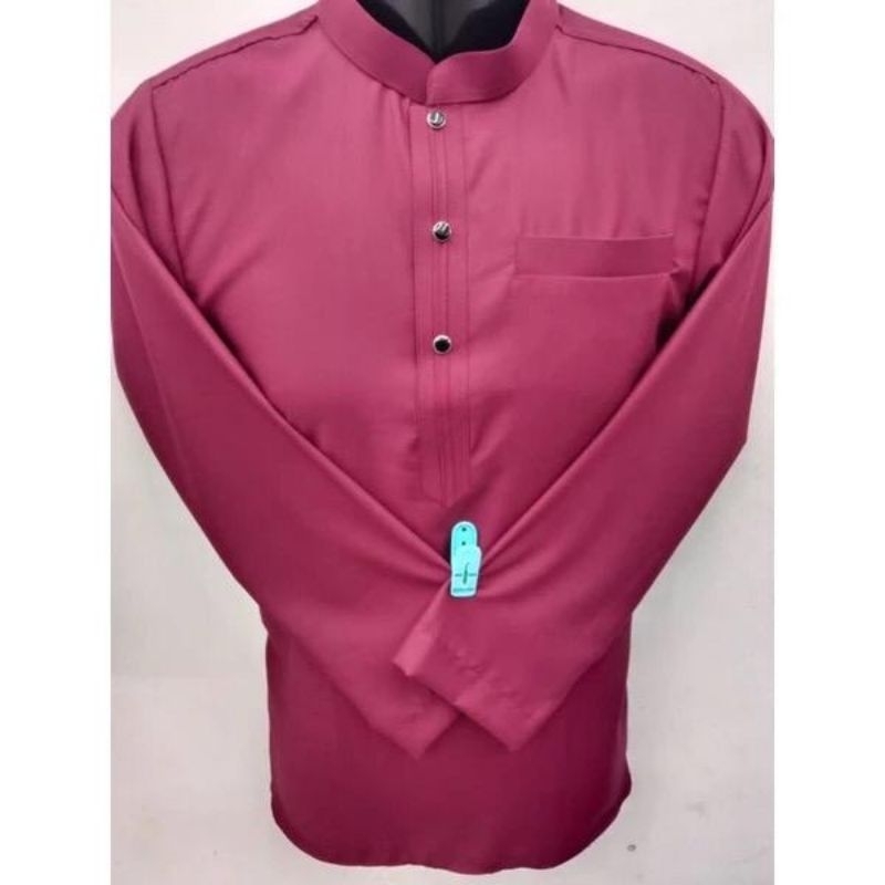 kurta raya panjang mora harga burgundy | Shopee Malaysia
