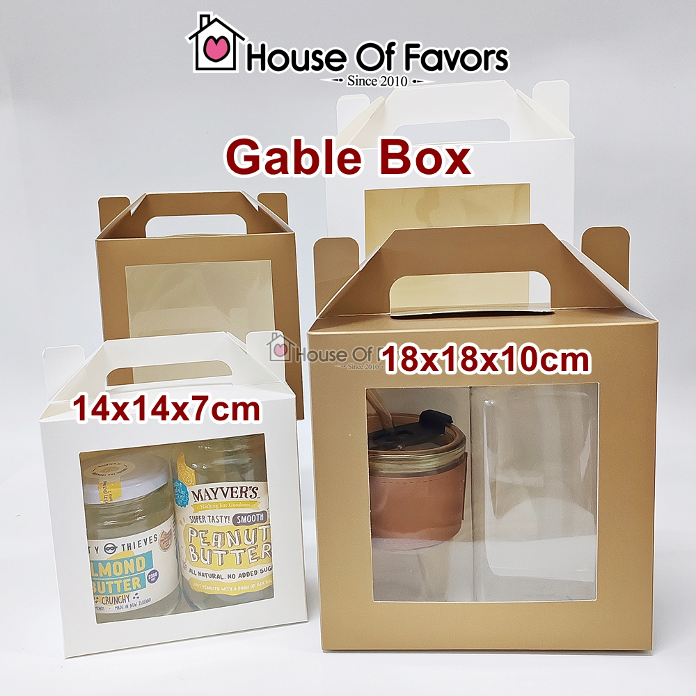25pcs Gable Box With Window Kotak Doorgift Bohemian Bowl Kotak Kuih ...