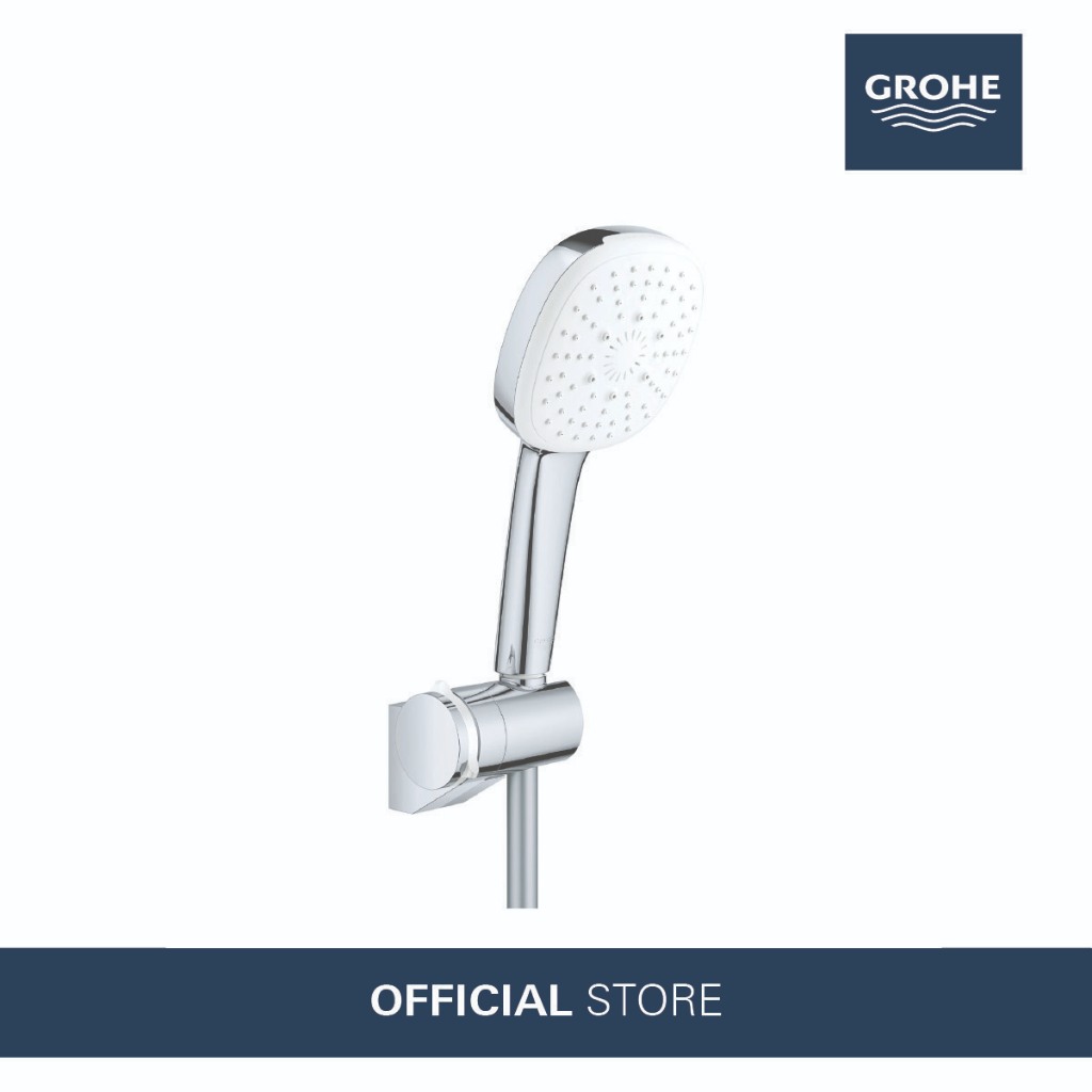 GROHE Tempesta Cube 110 Wall holder set 3 sprays (Rain, Jet, Massage ...