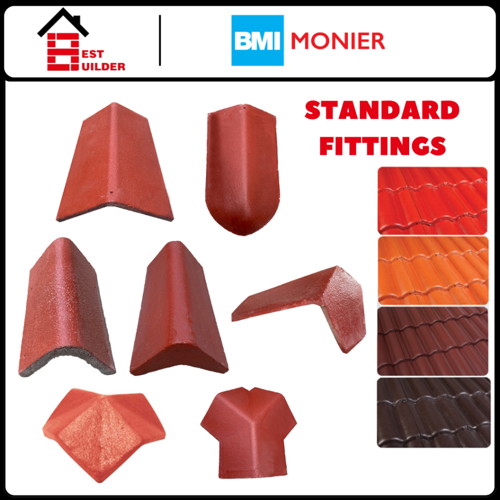 MONIER Standard Fittings Elabana Roof Atap Genting Ridge Rabung Hip ...