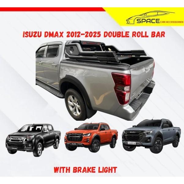 ISUZU DMAX 2012-2025 ROLL BAR WITH BRAKE LIGHT | Shopee Malaysia
