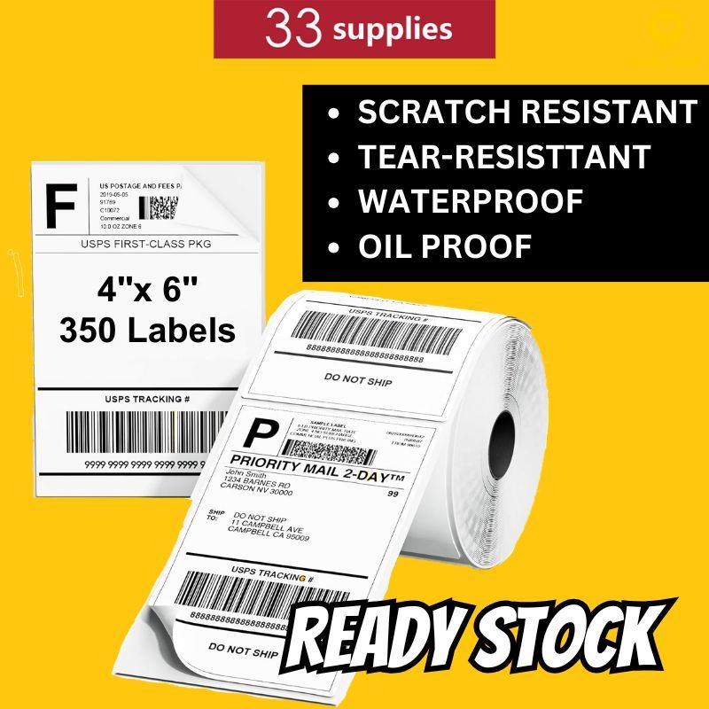 A6 Thermal Paper Labels A6 Rolls AWB Airway Bill Paper 100mmx150mm ...