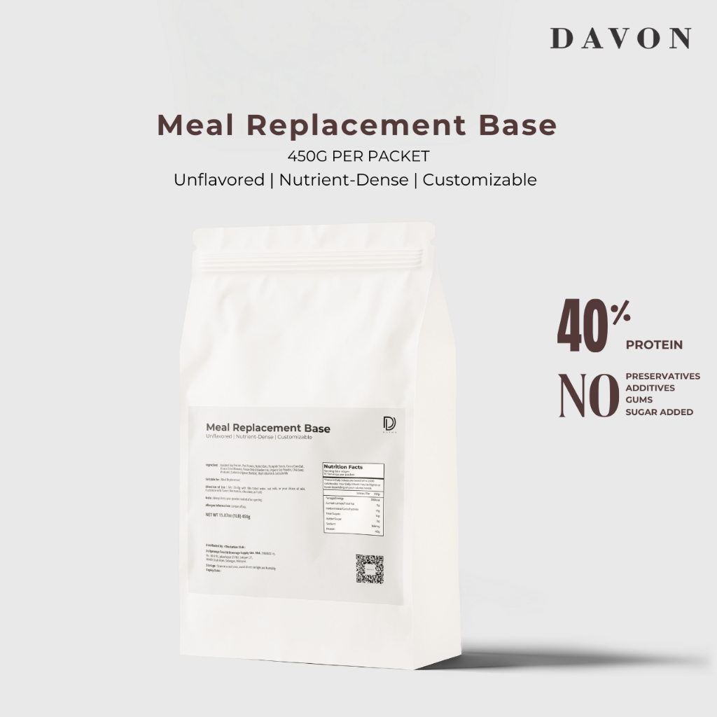 Davon High-Protein Meal Replacement Powder – Unflavored, Customizable ...