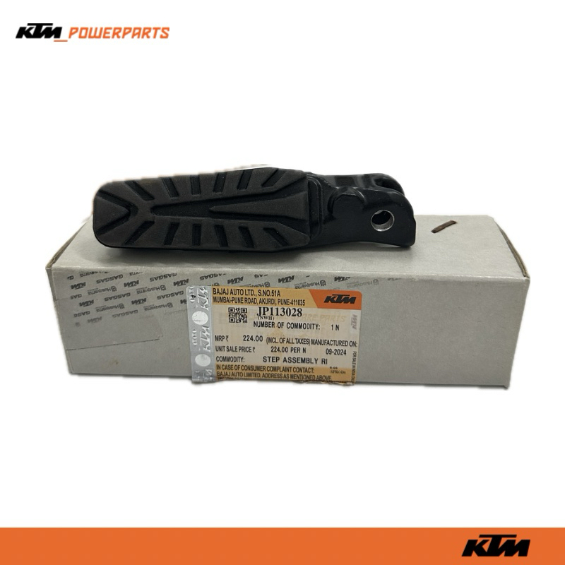 FOOTREST RIDER FRONT RH SIDE DUKE/RC200/250/390 V1/V2/GEN2 KTM ...