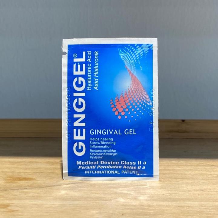 GENGIGEL - GINGIVAL GEL (1G Sachet) Helps healing mouth sores bleeding ...