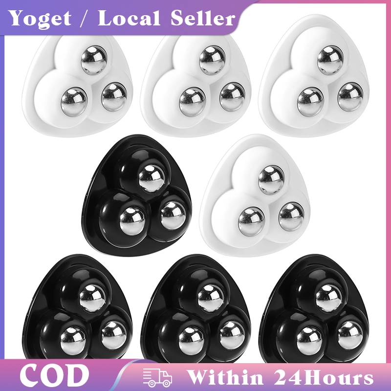 12pcs Self Adhesive Three Bead Universal Wheel / Furniture Caster /360 ...