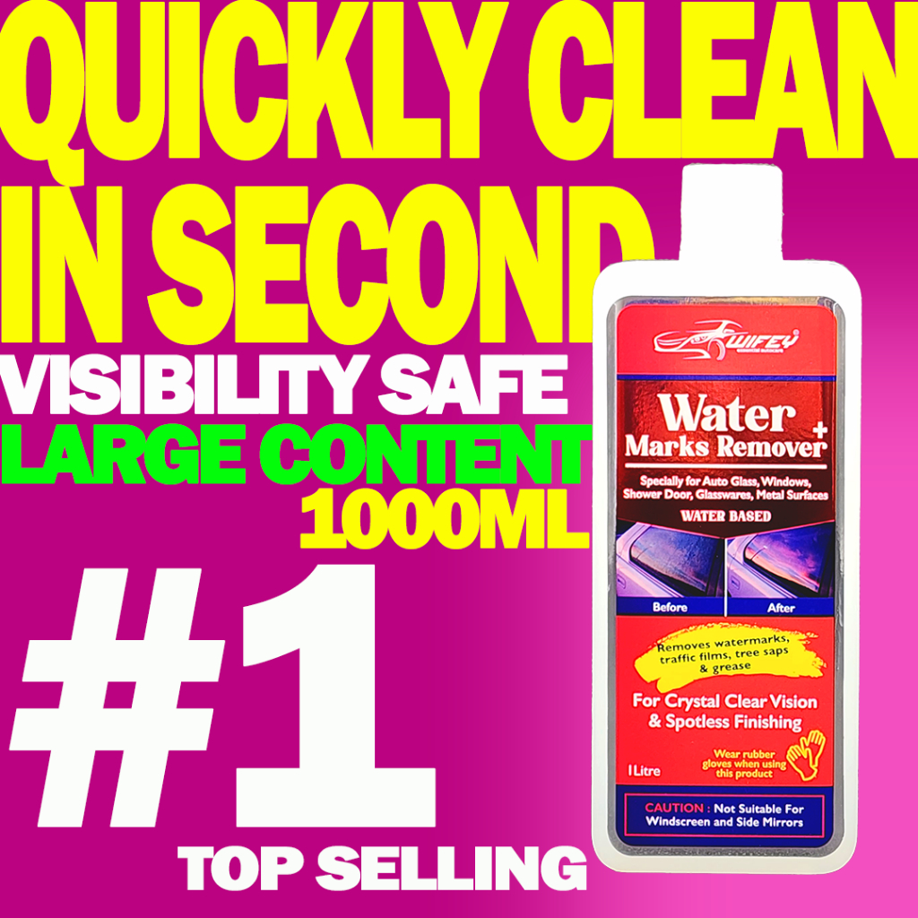 Wifey watermark remover car glass watermark remover pengilat cermin