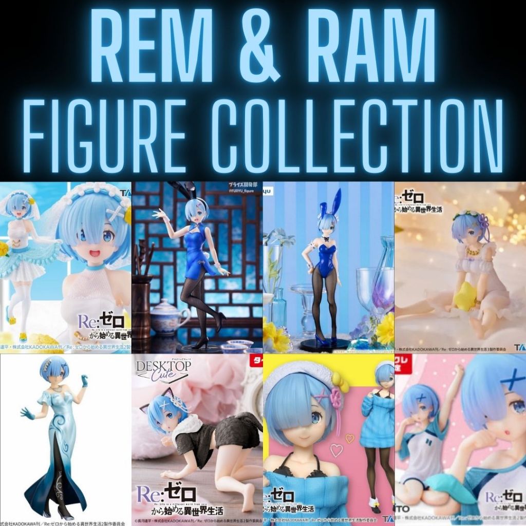 (2025) Rem & Ram Figure Collection Banpresto Sega Bandai Luminasta SPM ...