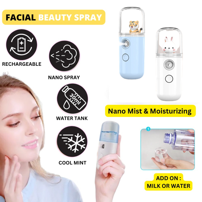 30ML Portable USB Beauty Nano Mist / Sanitizer Auto Spray Atomization ...