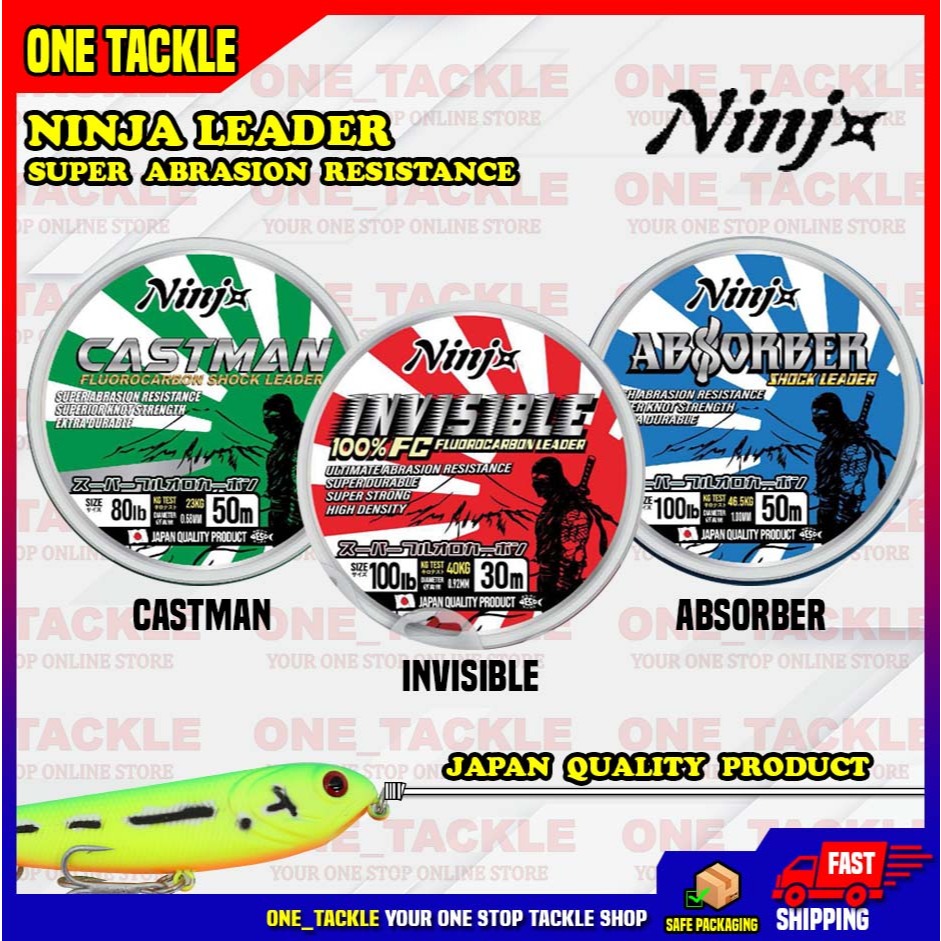 Ninja leader castman absorber invisible flurocarbon leader | Shopee ...